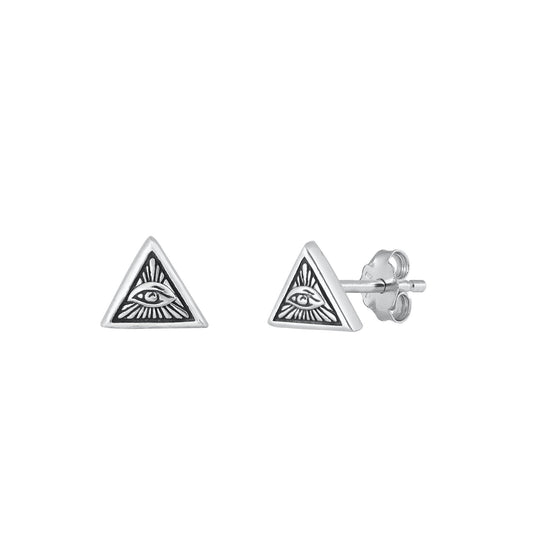 Silver Earrings - Eye of Providence