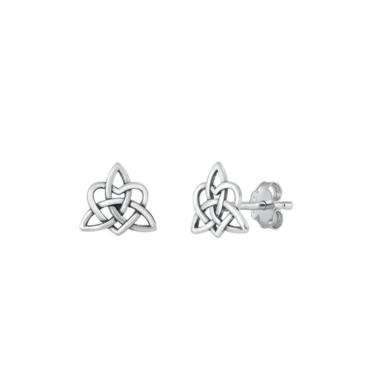 Silver Earrings - Trinity Knot