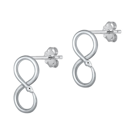 Silver Earrings - Infinity