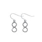 Silver Earrings - Infinity Snake