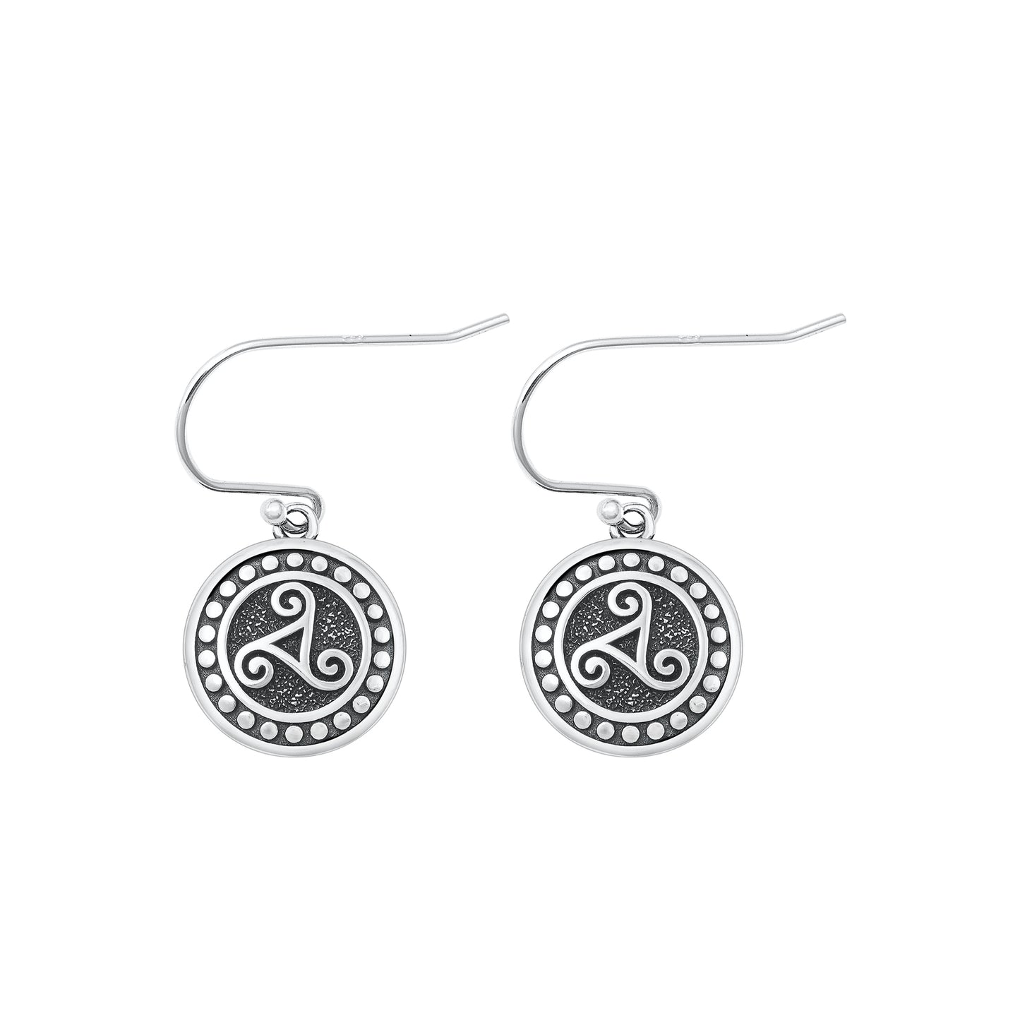 Silver Earrings - Triskelion