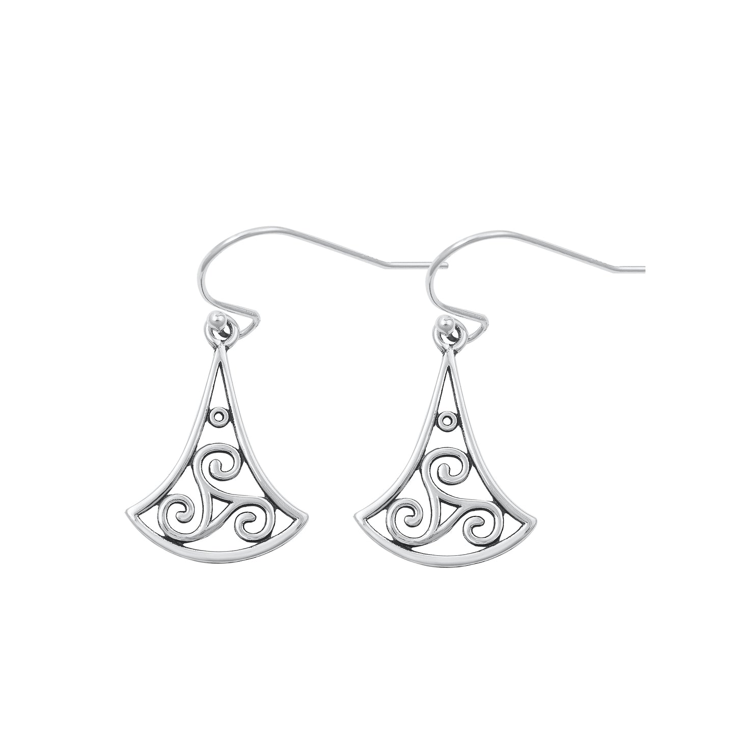 Silver Earrings - Triskelion