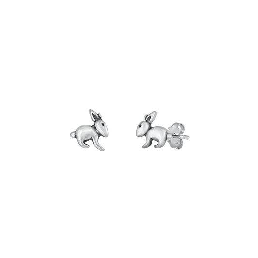 Silver Earrings - Rabbit