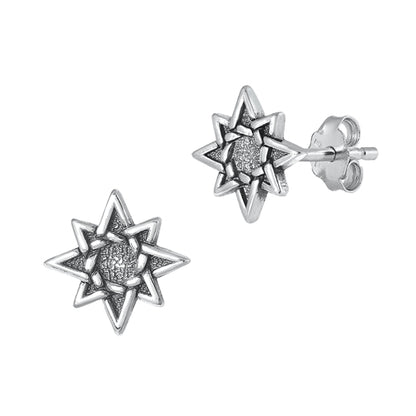 Silver Earrings - Star of David