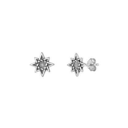 Silver Earrings - Star of David