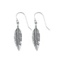 Silver Earrings - Feather