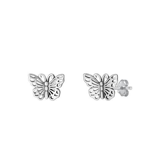 Silver Earring - Butterfly