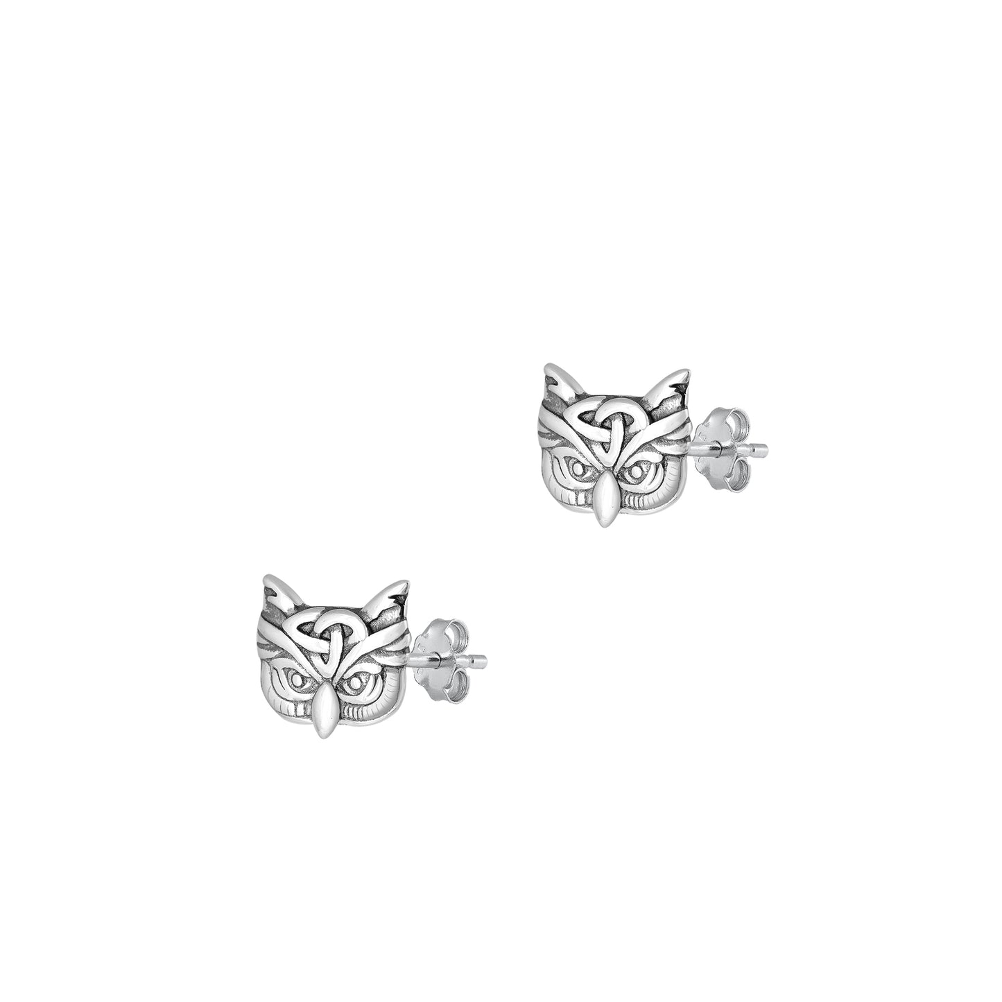 Silver Earring - Owl