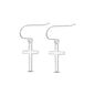 Silver Earring - Cross