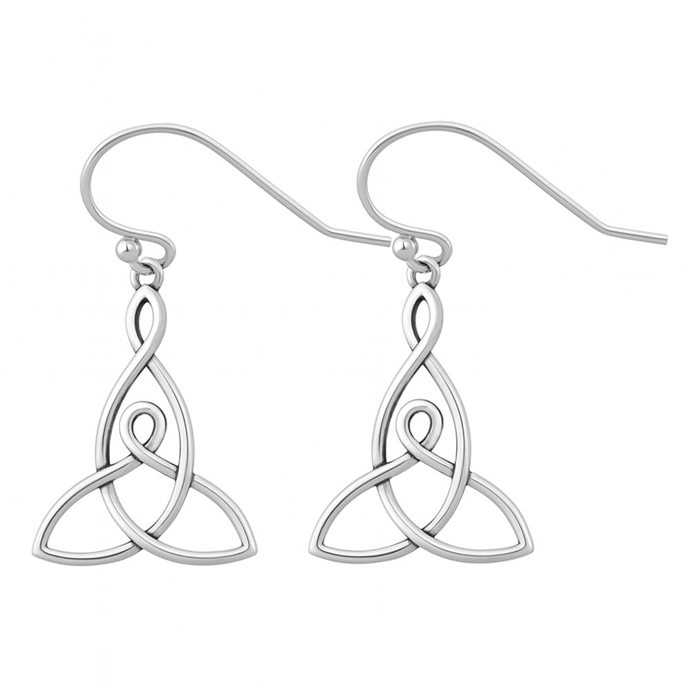 Silver Earrings - Celtic Trinity Knot