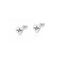 Silver Earrings - Heart EKG