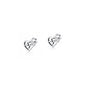Silver Earrings - Heart EKG