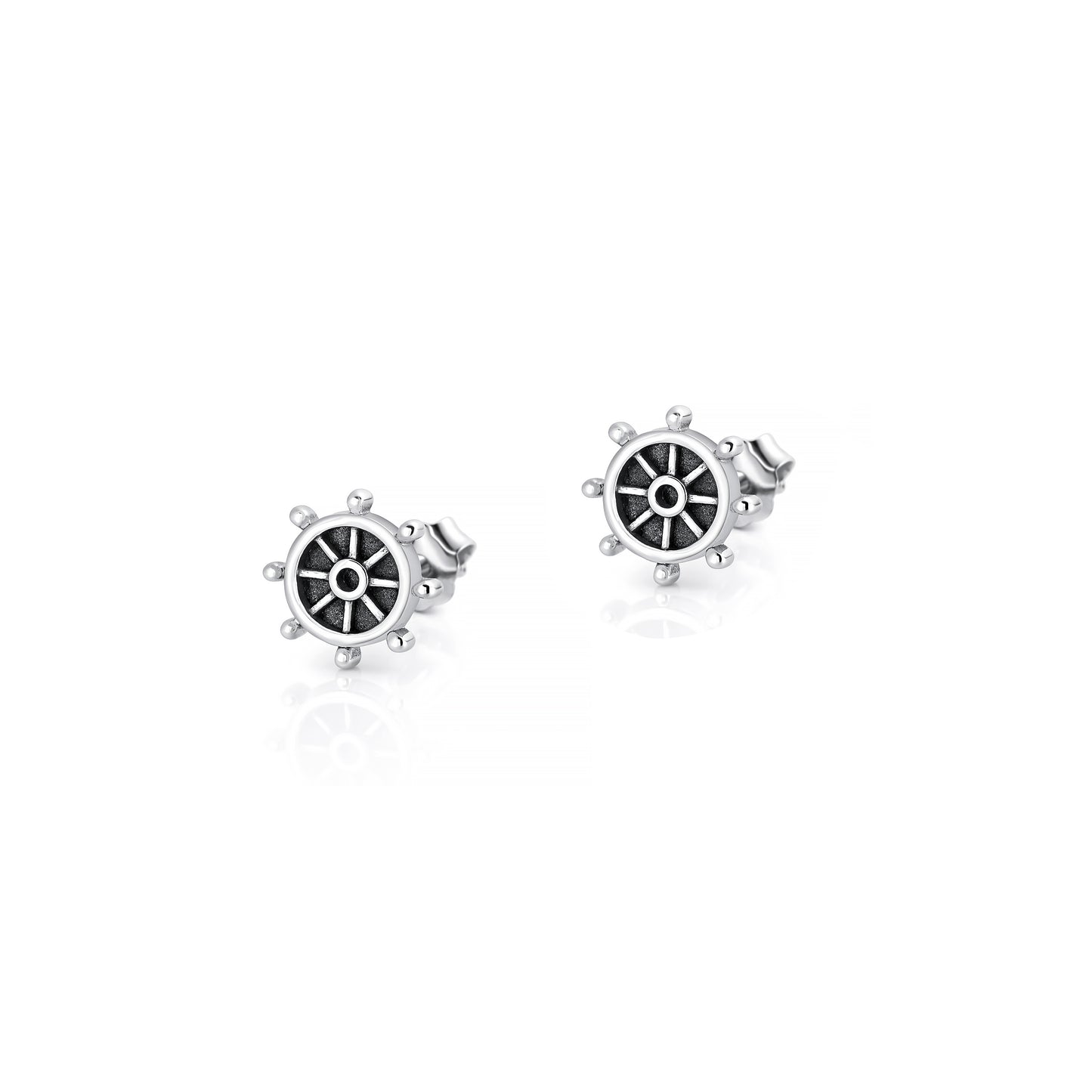 Silver Earrings - Helm
