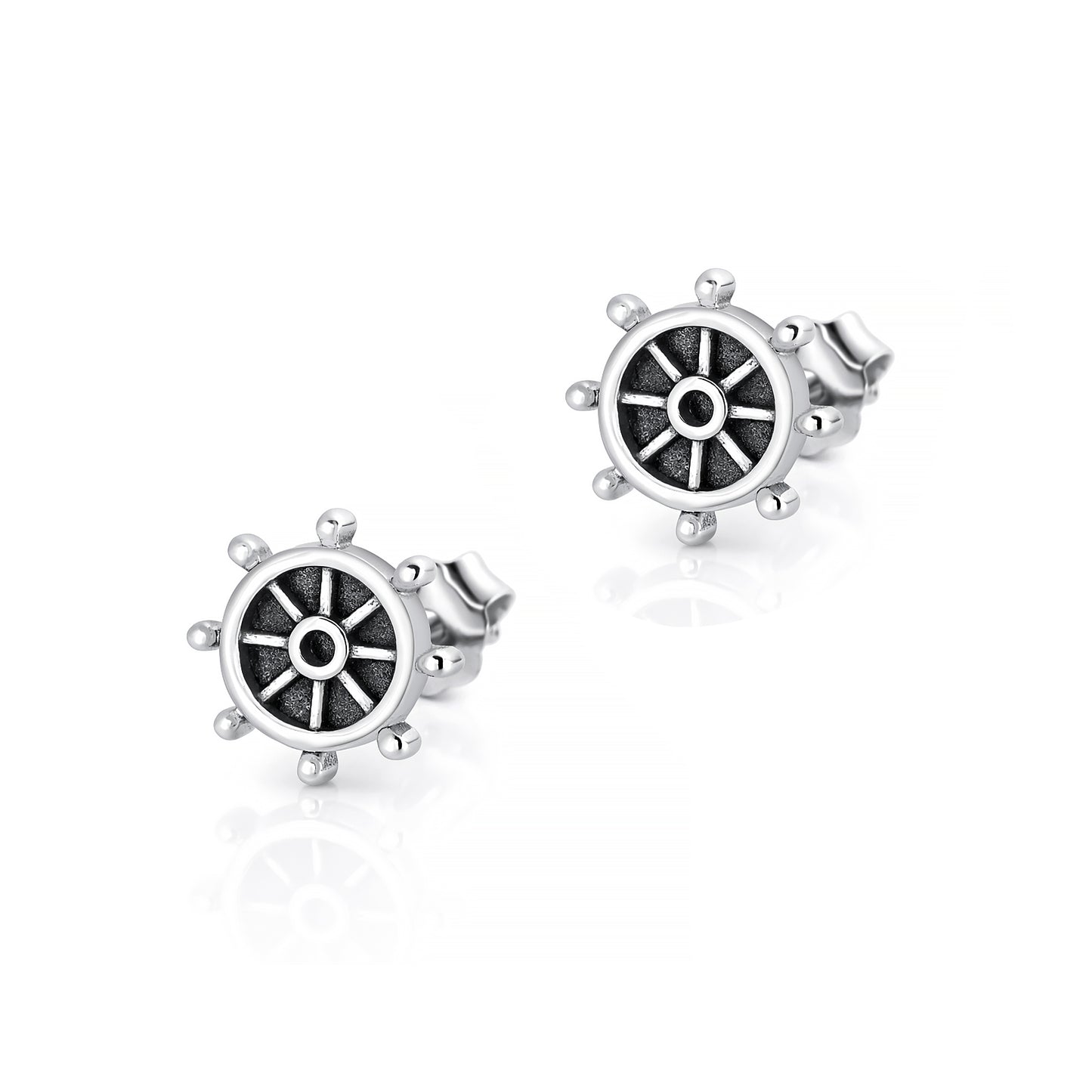 Silver Earrings - Helm