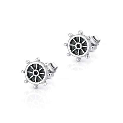 Silver Earrings - Helm