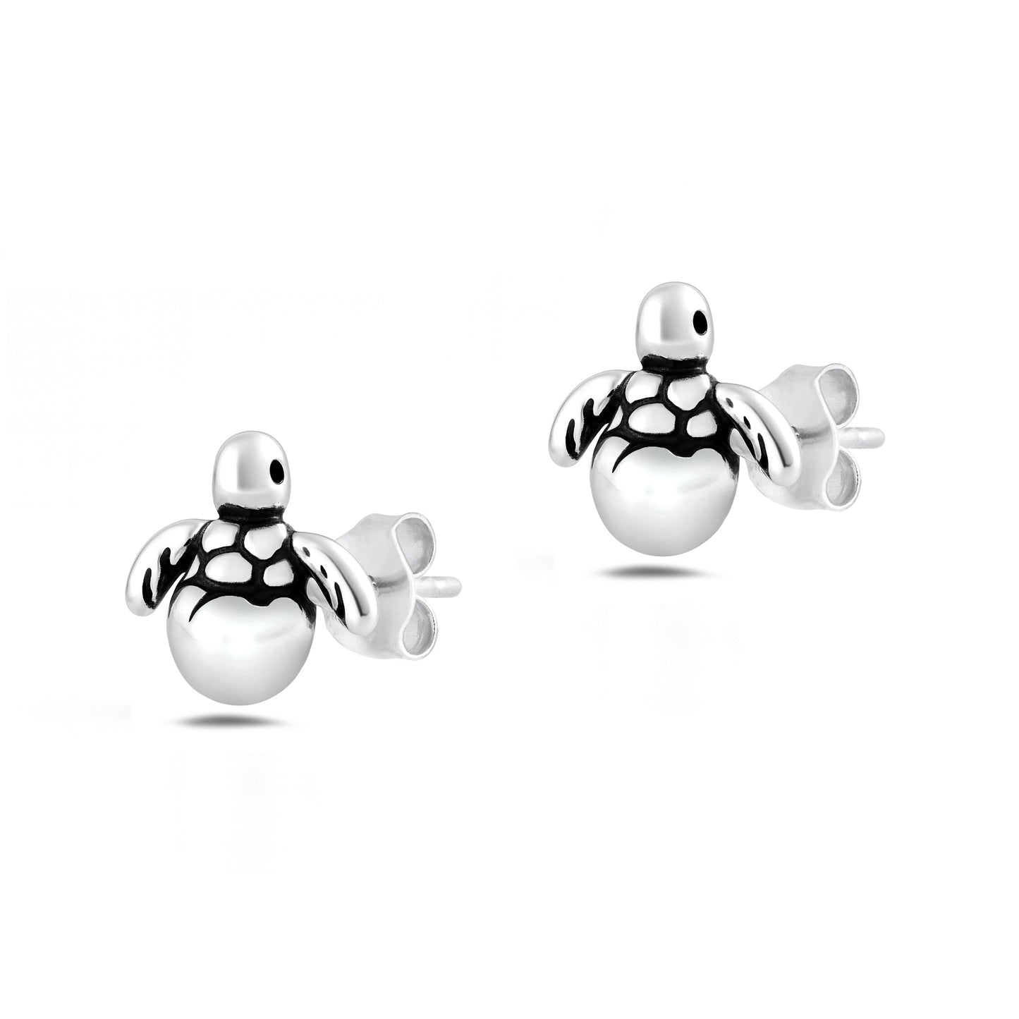 Silver Earring - Baby Turtle