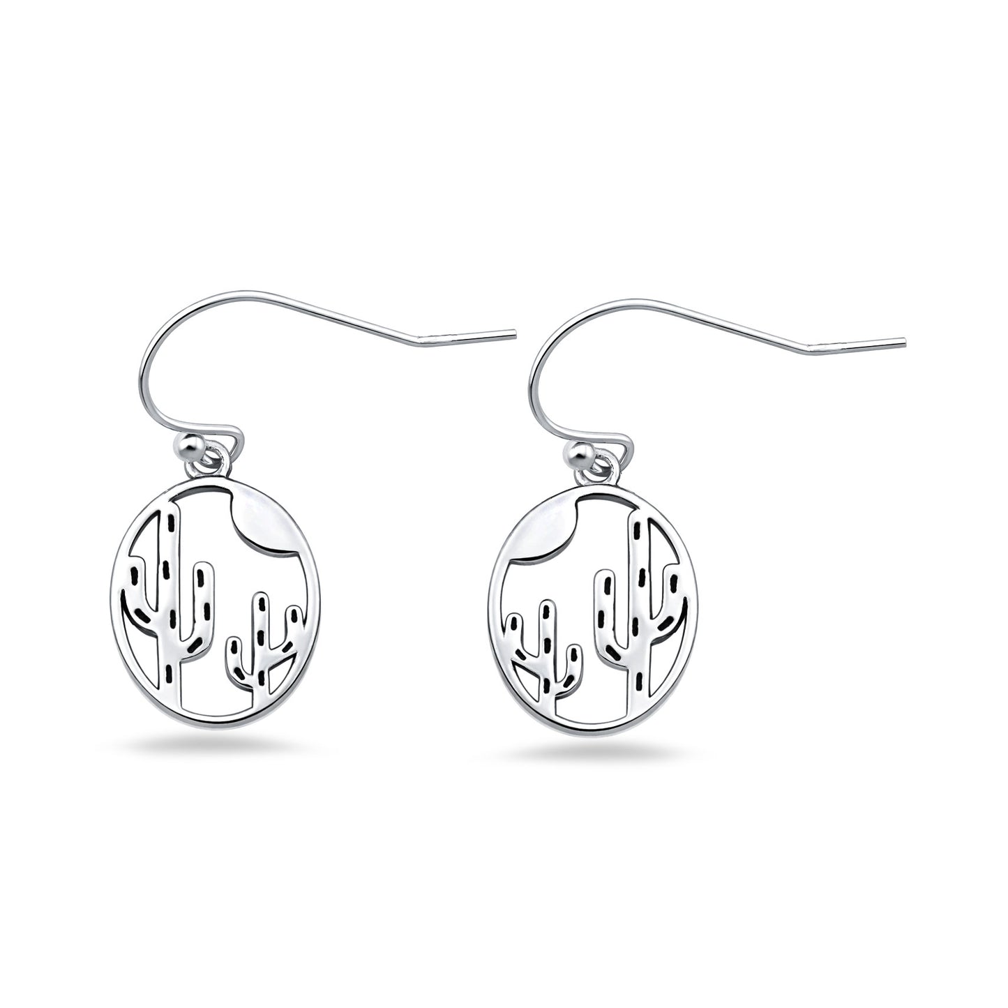 Silver Earrings - Desert