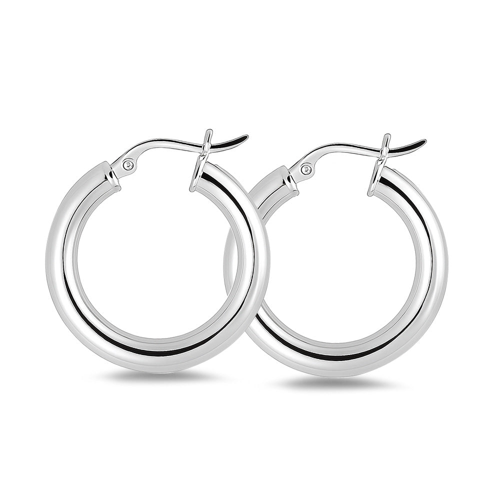 Silver Hoop Earrings