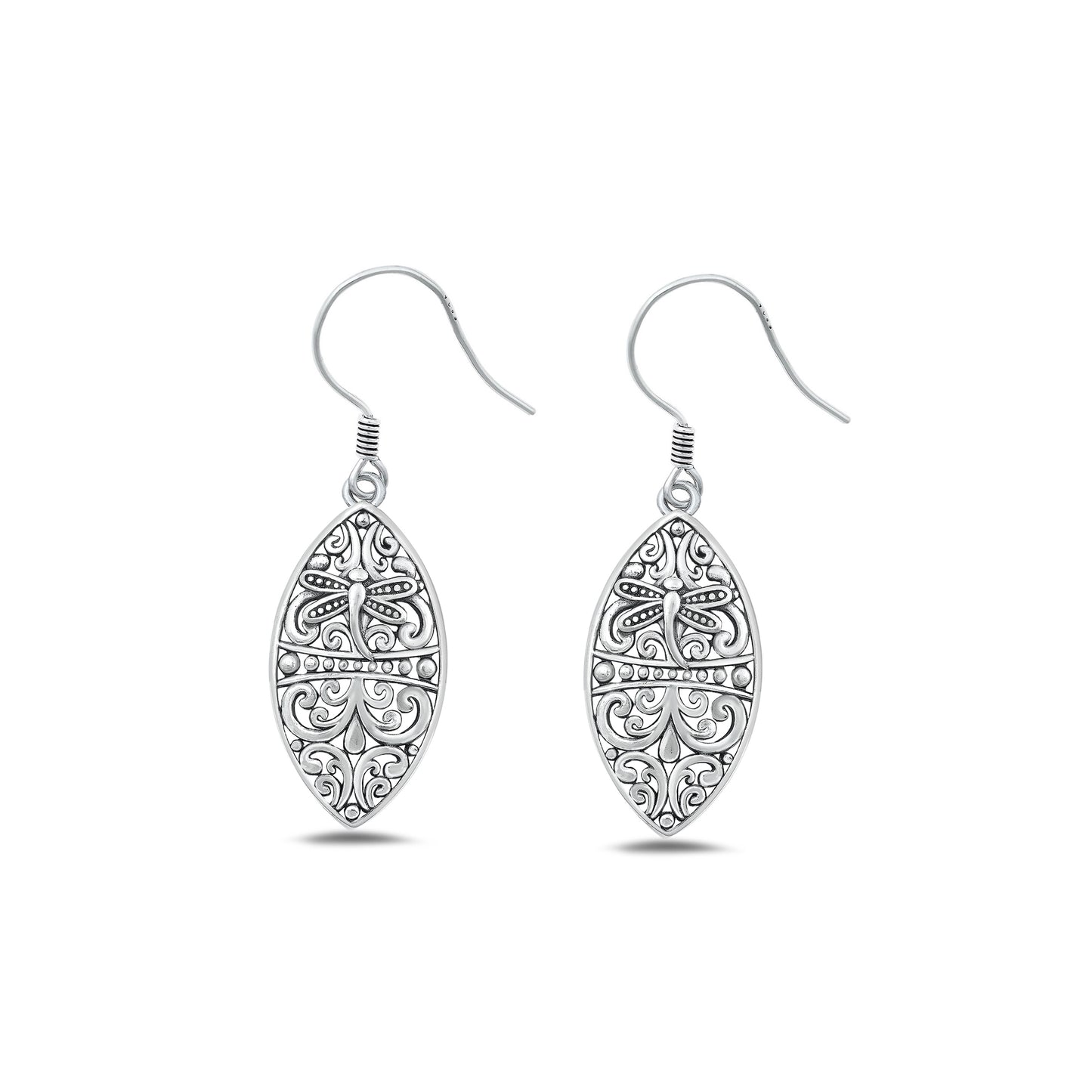 Silver Earrings - Bali Style