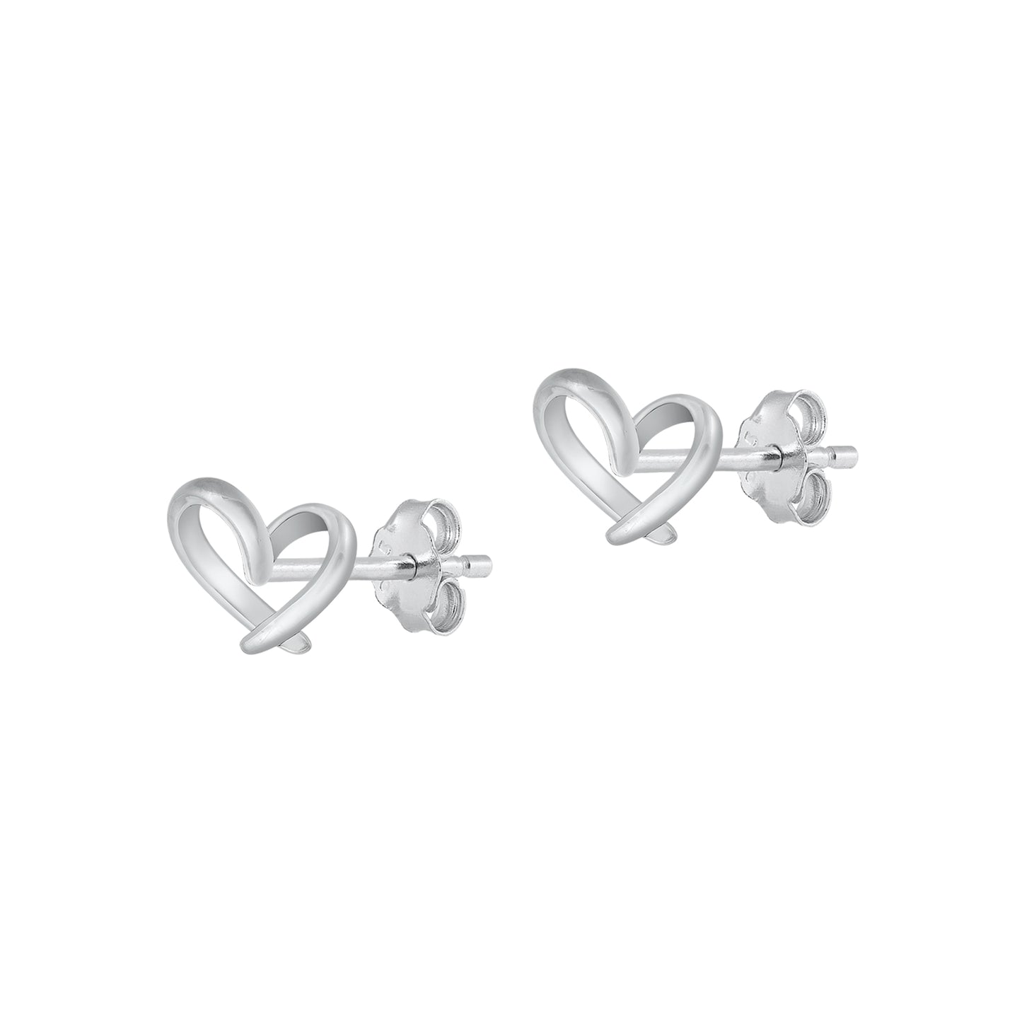 Silver Earring - Heart