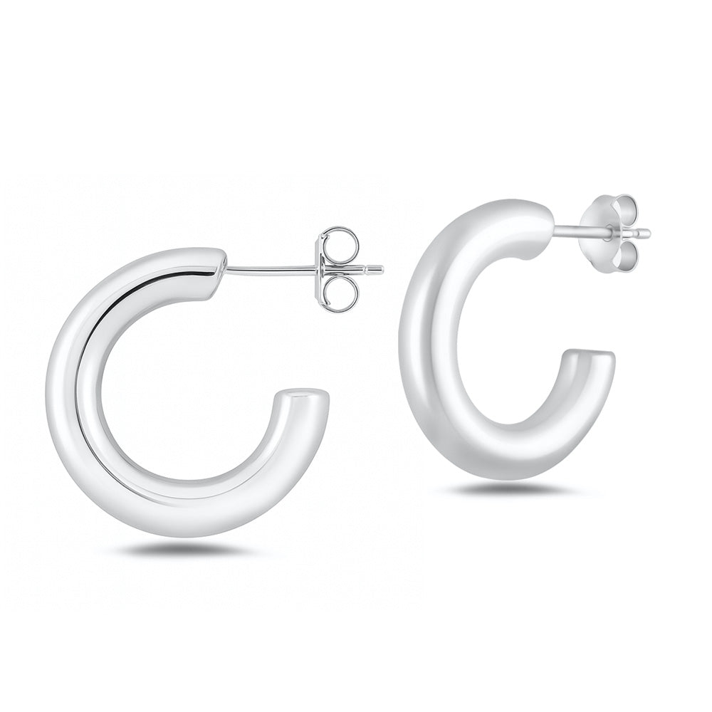 Silver Hoop Earrings