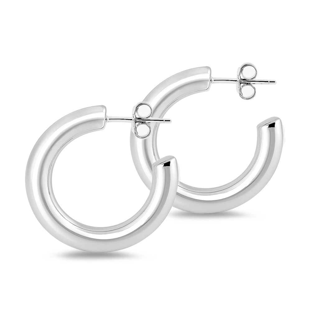 Silver Hoop Earrings