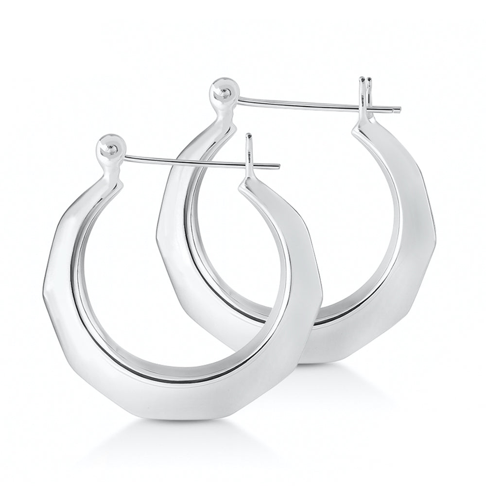 Silver Hoop Earrings
