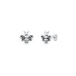 Silver Earrings - Bee