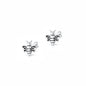 Silver Earrings - Bee