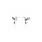 Silver Earrings - Hummingbird