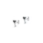 Silver Earring - Heart Key