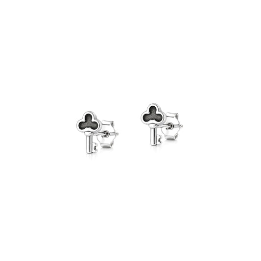 Silver Earrings - Key