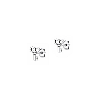 Silver Earring - Key