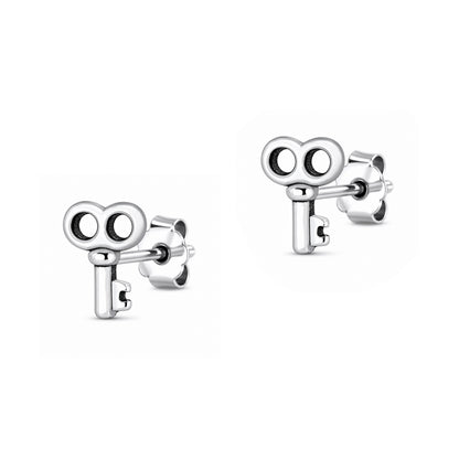Silver Earring - Key