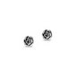Silver Earrings - Rose