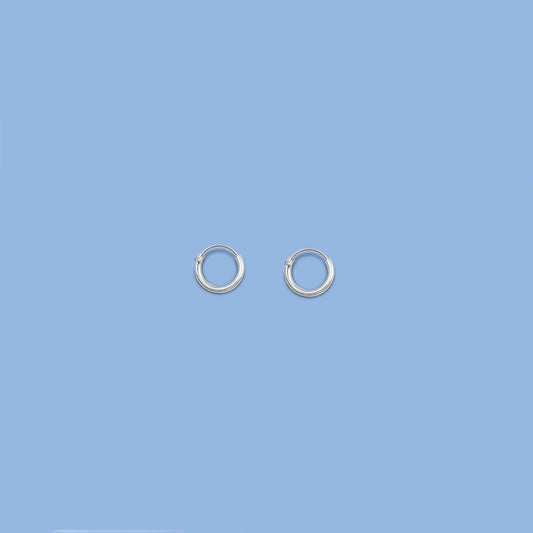 Continuous Hoop Earrings - 1.2 x 8 mm