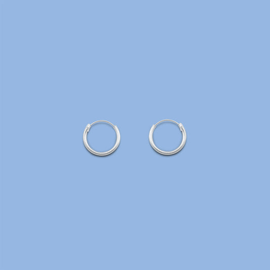 Continuous Hoop Earrings - 1.2 x 12 mm