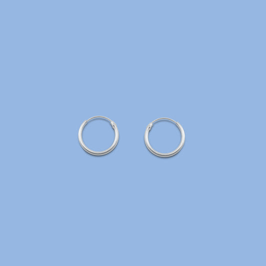 Continuous Hoop Earrings - 1.2 x 14 mm