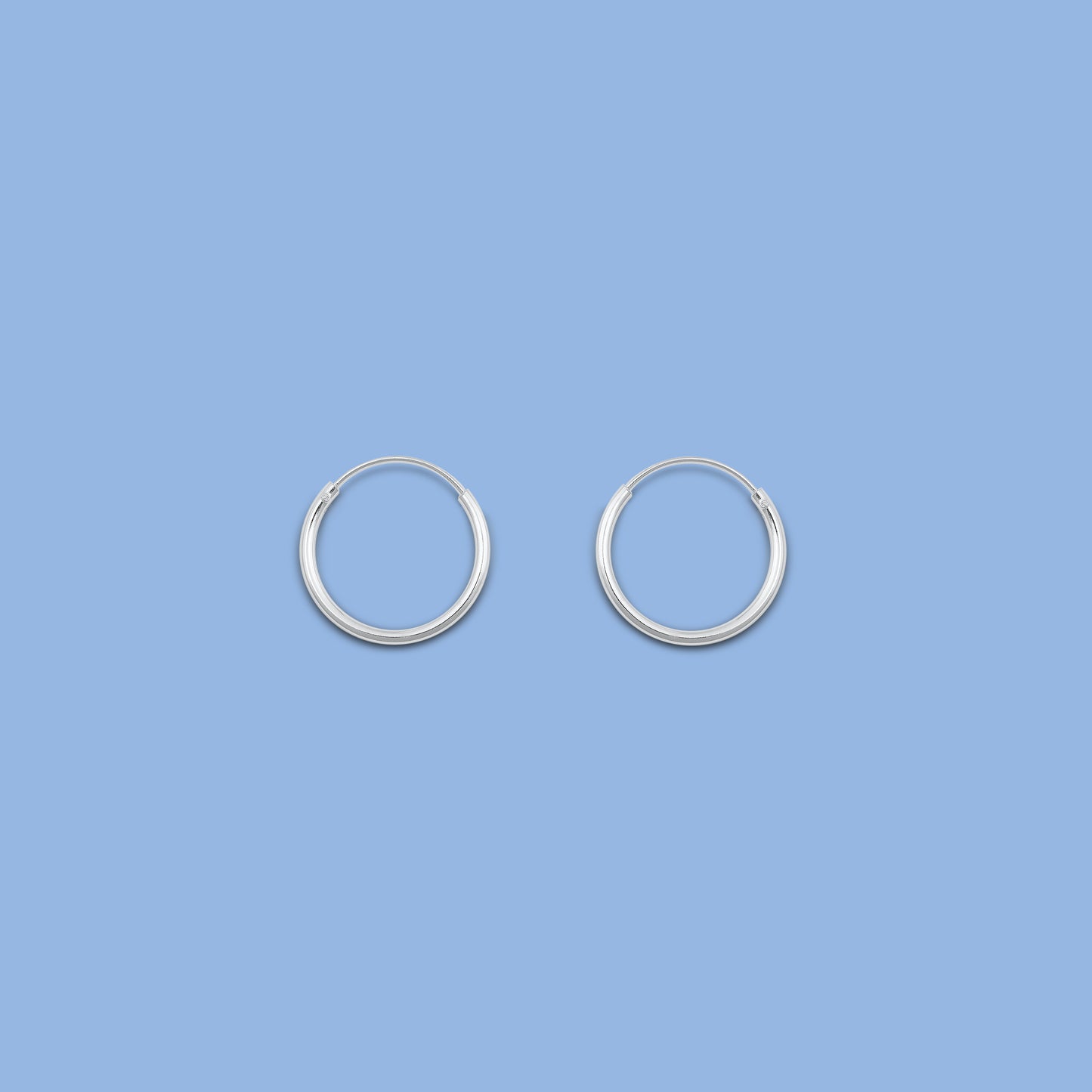 Continuous Hoop Earrings - 1.2 x 16 mm