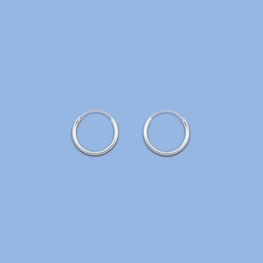 Continuous Hoop Earrings - 1.2 x 16 mm