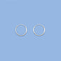 Continuous Hoop Earrings - 1.2 x 18 mm