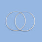 Continuous Hoop Earrings - 1.2 x 45 mm