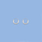 Silver Continuous Hoop Earrings - 2 x 14 mm