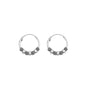 Silver Bali Hoop Earring