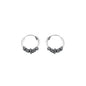 Silver Bali Hoop Earring