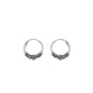 Silver Bali Hoop Earring