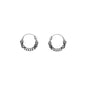 Silver Bali Hoop Earring