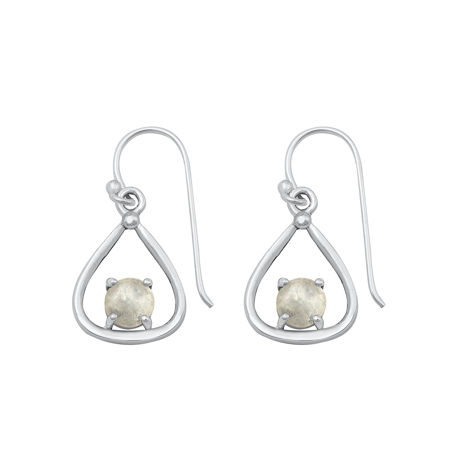 Silver Stone Earrings