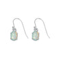 Silver Lab Opal Earring