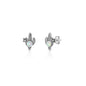 Silver Lab Opal Earrings - Cactus
